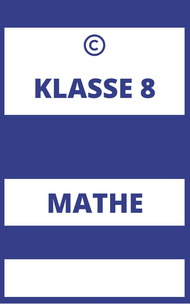 Mathe Klasse 8 Realschule Übungsaufgaben Mit Lösungen